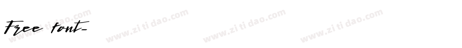 Free font字体转换